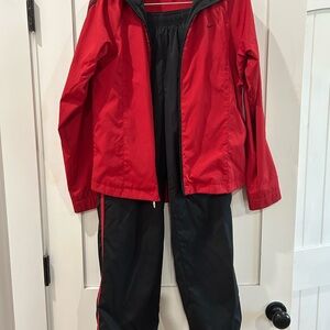 Nike Red and Black Tracksuit